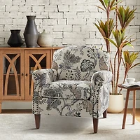 Gianluca Traditional Armchair with Nailhead Trims