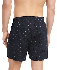 Tommy Hilfiger Men's 3-Pack Classic Printed Cotton Poplin Boxers