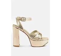 Womens Nyle Platform Heeled Sandals