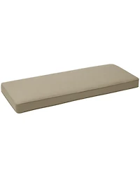Aoodor Patio Bench Cushion Outdoor Olefin Fabric Slipcover Sponge Foam 46.5” x 17.7” x 3