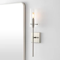 Jonathan Y Cato Bohemian Farmhouse Iron/Glass Led Vanity