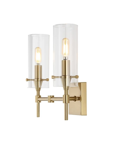 Jonathan Y Cato Bohemian Farmhouse Iron/Glass Led Vanity
