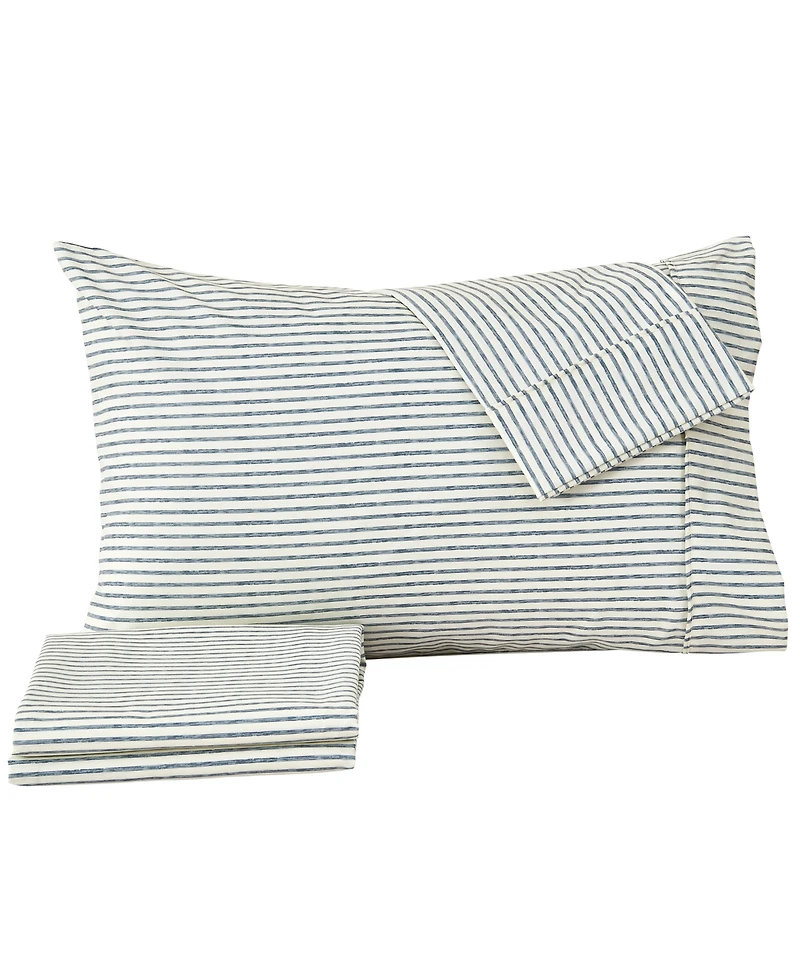 Premium Comforts Striped Wrinkle Resistant Microfiber 4-Pc. Sheet Set, Queen - Stripe