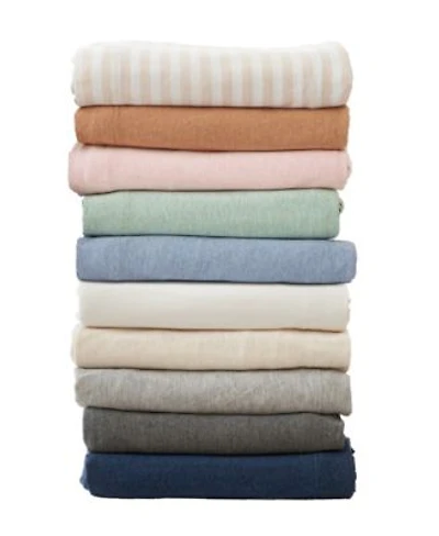 Premium Comforts Heathered Melange T Shirt Jersey Knit Cotton Blend Sheet Set