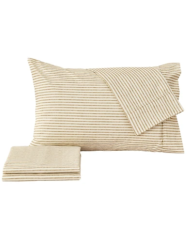 Premium Comforts Striped Wrinkle Resistant Microfiber 4-Pc. Sheet Set, Queen - Stripe