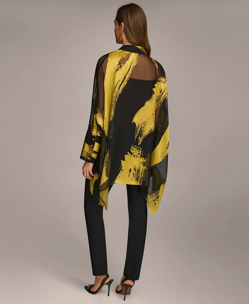 Donna Karan Women's Metallic Print Tunic