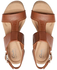 Clarks Giselle Style Wedge Heel Platform Sandals