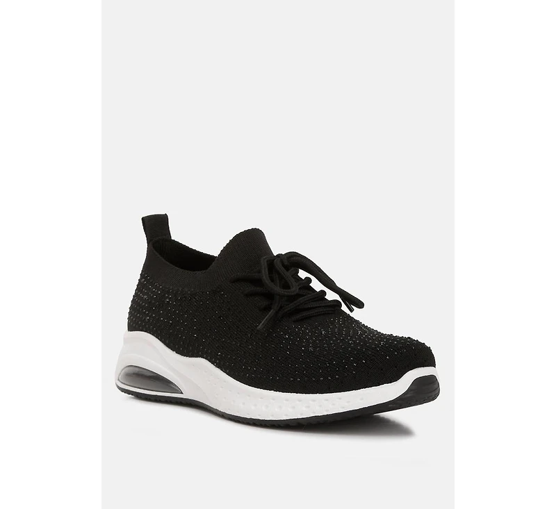 Women's elizha stud embellished lace up sneakers