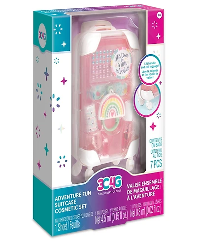 Three Cheers For Girls 3C4G Adventure Fun Suitcase Cosmetic Set