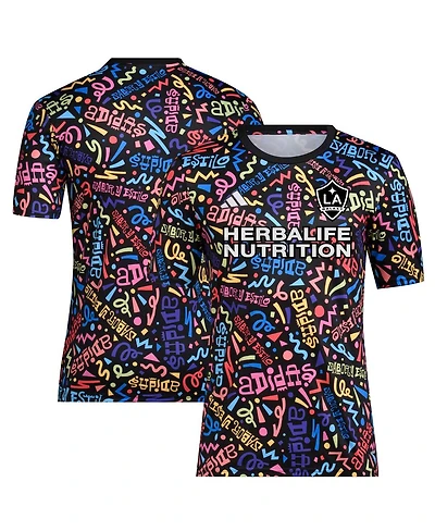 Men's adidas Black La Galaxy 2023 Hispanic Heritage Pre-Match Top