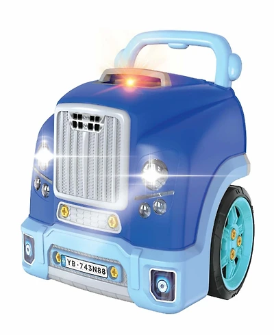 The Bubble Factory Blue Motor Car Engine Workshop