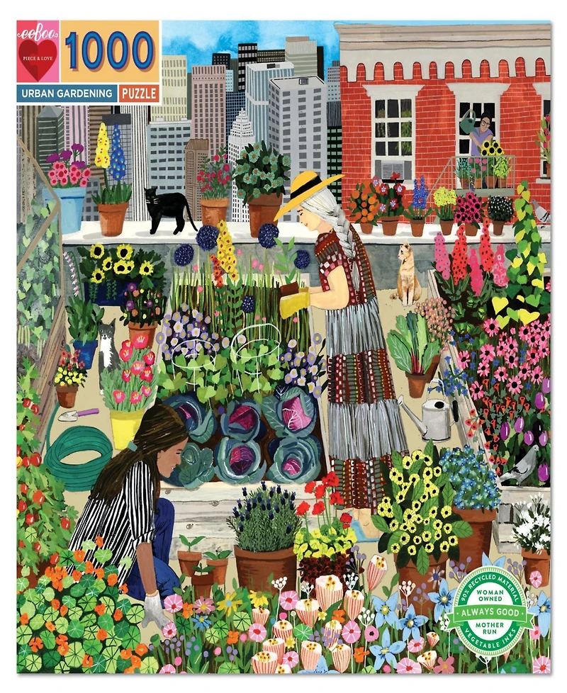 Eeboo Piece and Love Urban Gardening Puzzle