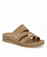 Baretraps Women's Fresha Toe Loop Wedge Sandals