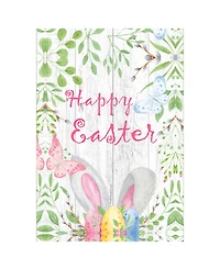 Northlight Happy Easter Rabbit Ears Outdoor House Flag 28" x 40"