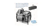 5-in-1 Portable Baby Playard with Bassinet and Adjustable Canopy