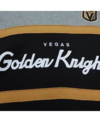 Men's Mitchell & Ness Black, Gray Vegas Golden Knights Head Coach Pullover Hoodie
