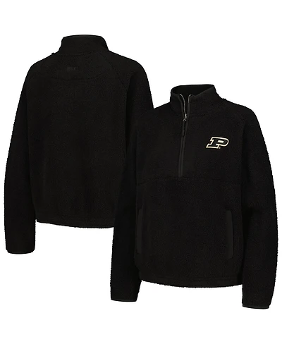 Women's Black Purdue Boilermakers Everest Half-Zip Sweatshirt
