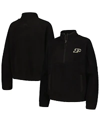 Women's Black Purdue Boilermakers Everest Half-Zip Sweatshirt
