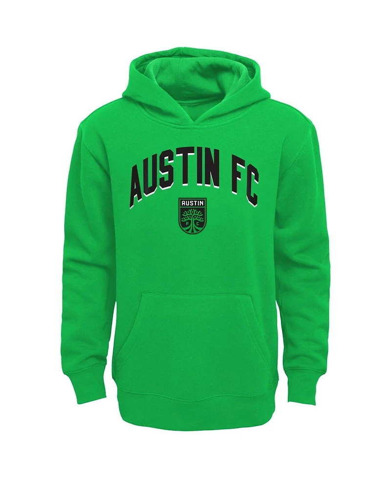 Big Boys Green, Gray Austin Fc Play-By-Play Pullover Fleece Hoodie and Pants Set