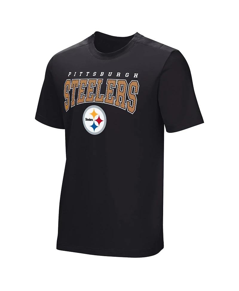 Men's Black Pittsburgh Steelers Home Team Adaptive T-shirt