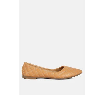 Rikhani Quilted Detail Ballet Flats Women