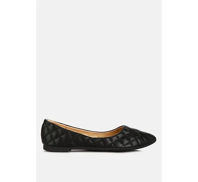 Rikhani Quilted Detail Ballet Flats Women