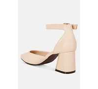 Myla Faux Leather Metallic Sling Heeled Sandals Women