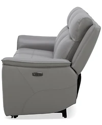 Addyson 88" 3-Pc. Leather Sofa with 2 Zero Gravity Recliners Power Headrests & 1 Armless Chair, Created for Macy's