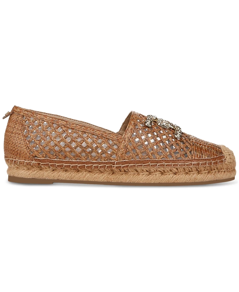 Sam Edelman Women's Khiara Emblem Embellished Espadrille Flats