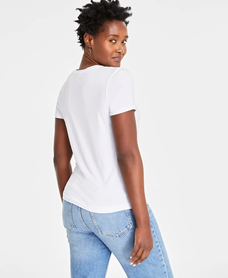 On 34th Women's Short-Sleeve Crewneck Modal T-Shirt, Created for Macy's