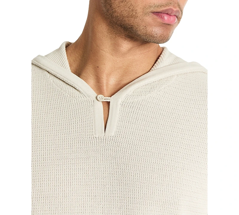 Kenneth Cole Men's 4-Way Stretch Die-Dyed Hooded Sweater