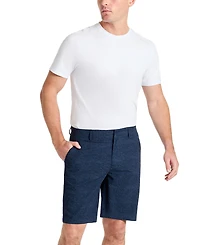 Kenneth Cole Men's Stretch Printed Seersucker Shorts