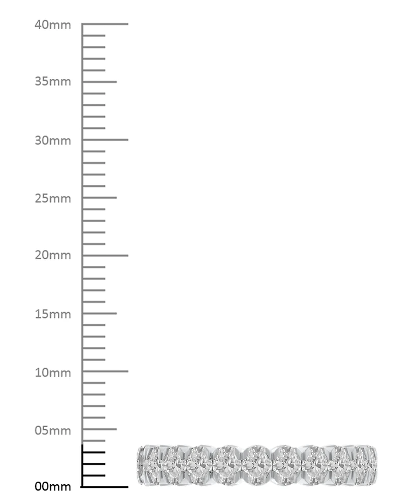 Diamond Oval-Cut Eternity Band (2 ct. t.w.) 14k Gold (Also Platinum)