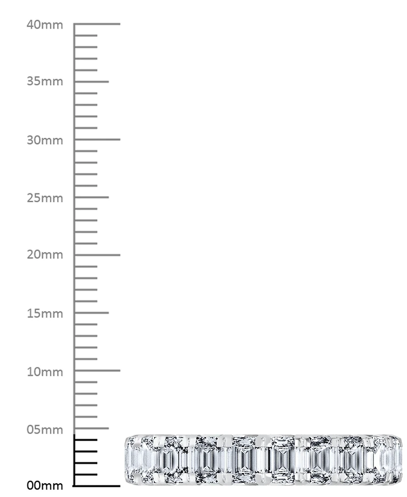Diamond Emerald-Cut Eternity Band (4 ct. t.w.) 14k Gold (Also Platinum)