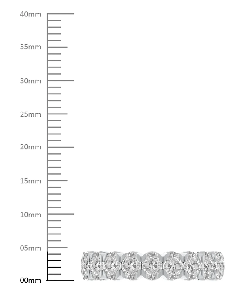 Diamond Oval-Cut Eternity Band (3 ct. t.w.) 14k Gold (Also Platinum)