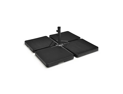 4 Pieces 13L Cantilever Offset Patio Umbrella Base with Easy-Fill Spouts