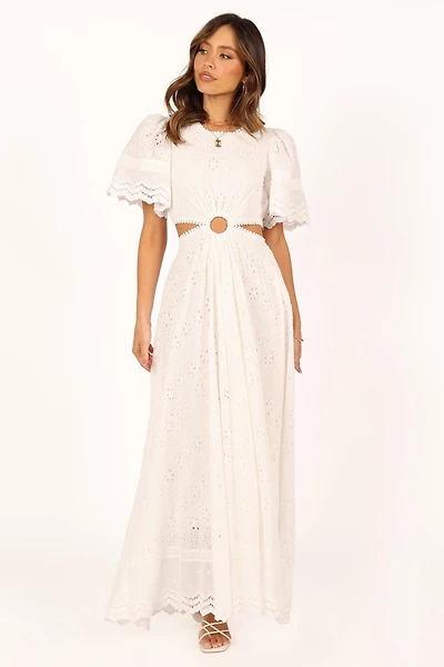 Merletto Cut Out Maxi Women's Dress