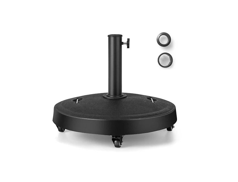 20.5Inch Outdoor Umbrella Base with Wheels and Handles
