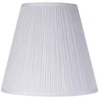 Springcrest Finish Medium Mushroom Pleated Lamp Shade 9" Top x 16" Bottom x 14.5" High x 14.75" Slant (Spider) Replacement with Ha