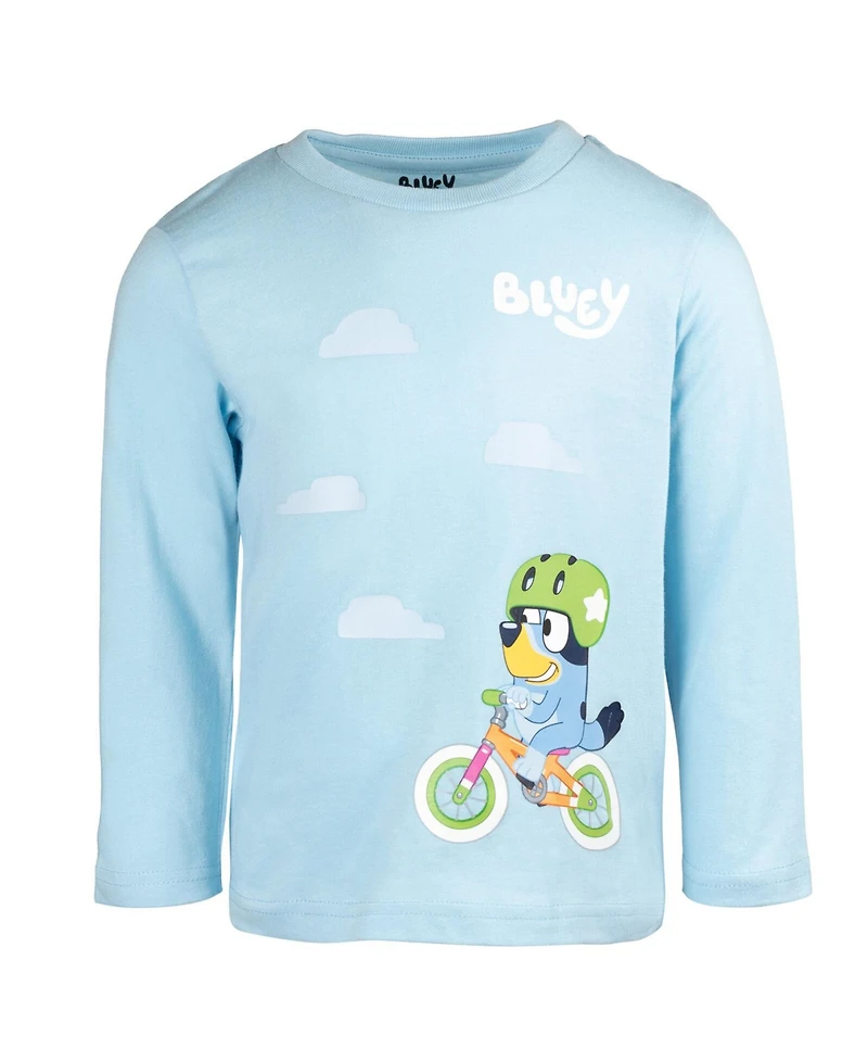 Bluey Kids 2 Pack Long Sleeve Graphic T-Shirt