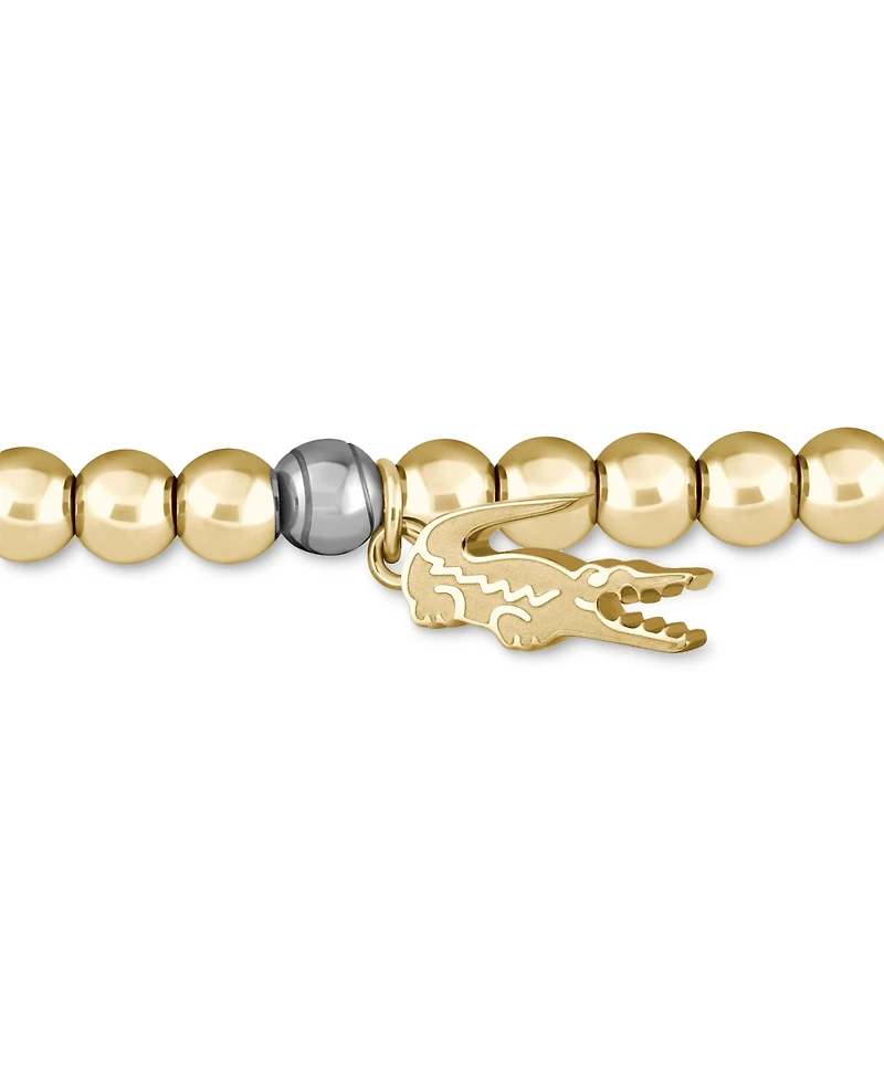 Lacoste Two-Tone Obre Beaded Charm Bracelet