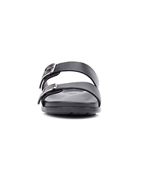 New York & Company Men's Edan Buckle Two Strap Sandals