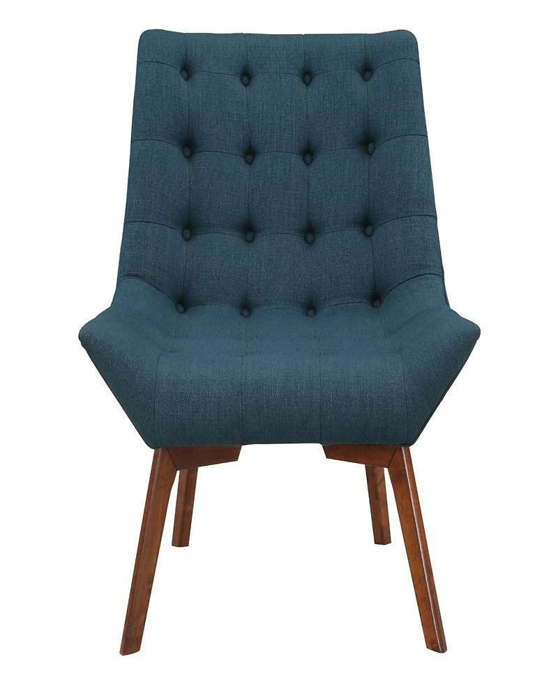 Office Star 33.5" Wood, Fabric Shelly Tufted Chair