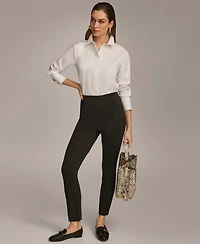 Donna Karan Women's High Rise Skinny Ankle Pants