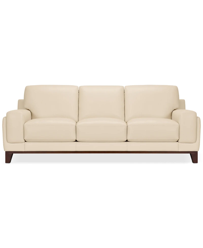 Jeddo 94" Leather Sofa, Created for Macy's