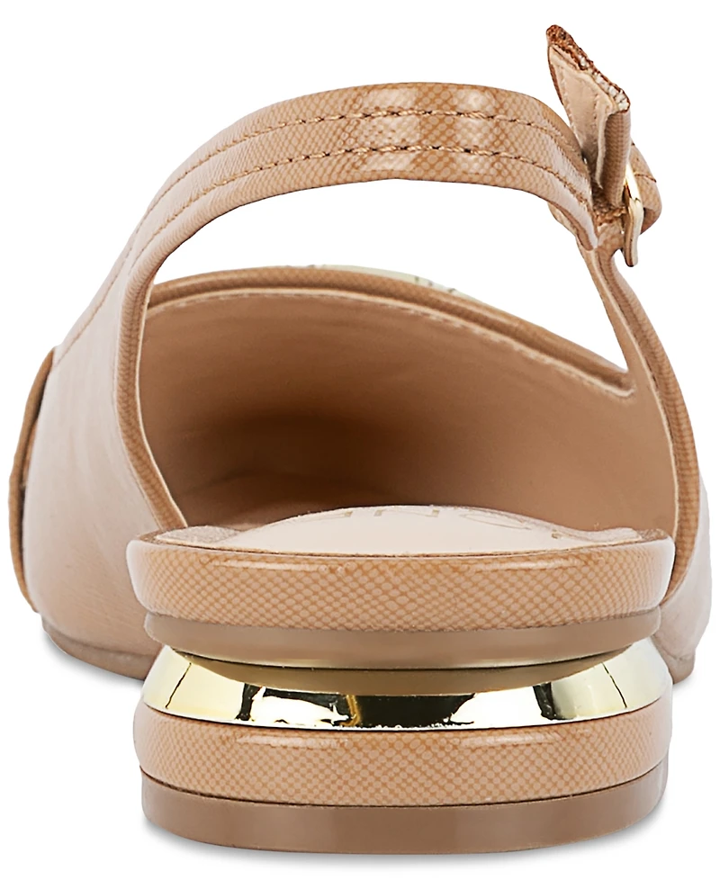 Jones New York Women's Quinay Pave Chain Slingback Flats