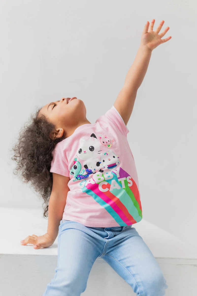 Gabby's Dollhouse Dreamworks Gabbys Girls 2 Pack T-Shirts Toddler |Child