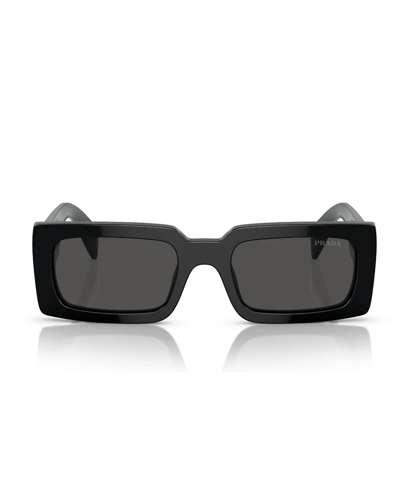 Prada Lettering Rectangular Women's Sunglasses