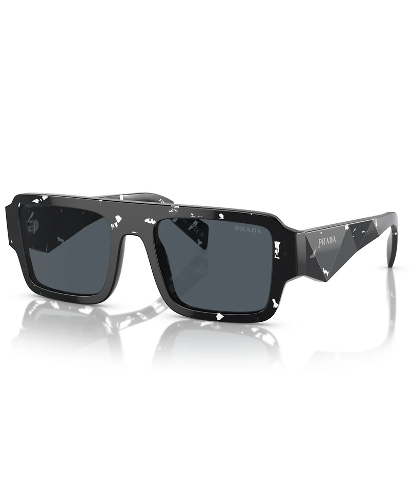 Prada Low Bridge Rectangular Men's Sunglasses, Pr A05SF