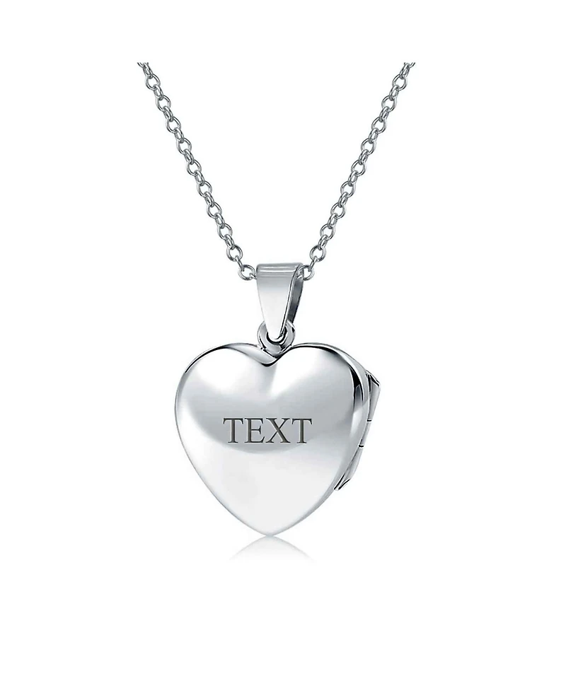Bling Jewelry Carved Floral Flower Rose Photo Heart Shape Lockets Necklace Pendant That Hold Pictures Oxidized Sterling Silver